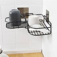 Wrought iron door pulls, iron cabinet pulls, wrought iron drawer pulls and other wrought iron cabinet hardware add distinctive appeal to any cabinet, regardless of material. Bathroom Punch Free Corner Rack Bathroom Wrought Iron Storage Rack Kitchen Tripod Corner Rack Buy At A Low Prices On Joom E Commerce Platform