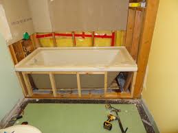 Image Result For How To Install A Drop In Tub In An Alcove Drop In Tub Bathtub Shower Combo Easy Bathroom Organization