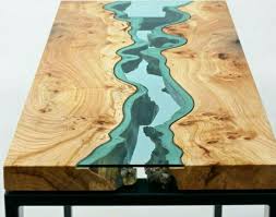 Table With Glass Looks Like A Stream Of Water Furniture Maker Decor Cool Furniture