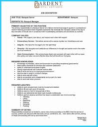 Server Job Description Resume Best Of Expert Banquet Server Resume Guides You Definitely Need Job Resume Examples Resume Guide Job Description