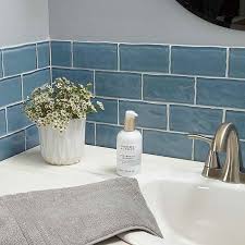 American olean glass mosaic tile. American Olean Handcrafted Blue Glass Subway Tile 3 Inches X 6 Inches Mosaic Wall Tiles The Home Improvement Outlet