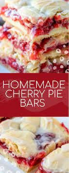Homemade Cherry Pie Bars Homemade Cherry Pies Cherry Pie Bars Cherry Desserts