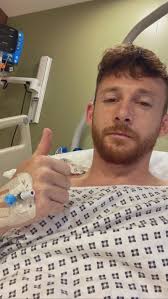 Still a bit groggy as you can see but finally surgery completed and  hopefully this nightmare injury is over and I can concentrate getting back  stronger than ever 💪🏻 back before Christmas