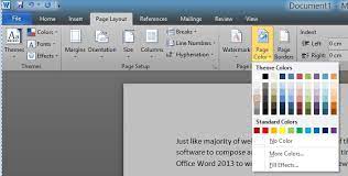 To add color to a document's background, you'll work from the design tab, as follows. How To Change Page Background Color In Word 2016 2013