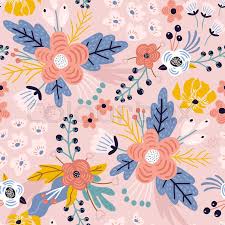Trendy gold texture.vector gold seamless pattern, floral texture with flowers and plants. Seamless Floral Pattern Creative Stock Vector Colourbox