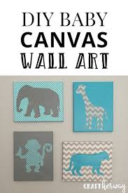Homemade baby card ideas for people in a rush! Diy Baby Nursery Wall Art Safari Themed Craft Her Way