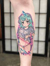 My Anime Waifu By Jordan Legore At Clandestine Rabbit In Tarzana Ca Anime Tattoos Kawaii Tattoo Tattoos