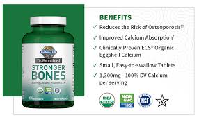 Nov 16, 2020 · getting enough calcium and vitamin d can help to keep your bones healthy and reduce your risk for osteopenia, osteoporosis, and fractures. Amazon Com Garden Of Life Dr Formulated Stronger Bones Organic Calcium Supplement With Vitamin D Vitamin K For Bone Health Bone Strength Osteoporosis Supplements For Women Men 150 Vegetarian Tablets Health