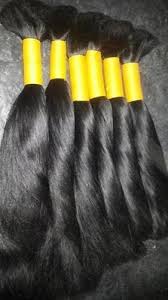 non remy double drawn bulk hair at rs