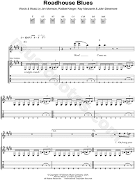 E yeah, back at the roadhouse they've got some one to lost yeah, back at the roadhouse they've got some one to lost and that's sort of people who like to go down slow. The Doors Roadhouse Blues Guitar Tab In E Major Download Print Sku Mn0108680