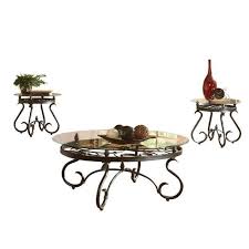This item may be discontinued or not carried in your nearest store. Steve Silver Company Lola 3 Piece Coffee Table Set In Dark Brown Ll400tb Kit