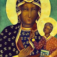 Polish Black Madonna Our Lady of Czestochowa Madonna and Child Picture  Virgin Mary Painting Sticker