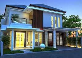 Menggunakan warna cream menjadikan rumah terlihat elegan. 100 Gambar Rumah Minimalis Terbaru 1 2 Lantai Berikut Denah