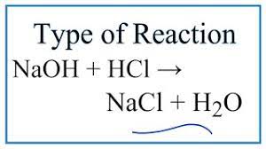 Type Of Reaction For Naoh Hcl Nacl H2o Youtube
