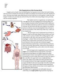 Middle School Science Levels Of Organization Middle School Science Reading Comprehension Questions Middle School