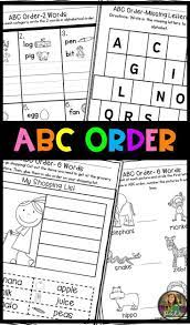 Help Your Kindergarten And 1st Grade Students Practice Abc Order These Printables Reinforce The Abc Order Worksheet Alphabetical Order Worksheets Learning Abc