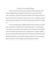 Some of the worksheets for this concept are fish cheeks amy tan, reading comprehension work, fish cheeks, response to literature essay, fish cheeks by amy tan, edge level a unit 2, unit plan who am i 1. After Everyone Had Gone My Mother Said To Me You Want To Be The Same As Course Hero
