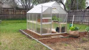 Even if you don't have tons of space, there are greenhouses that will fit tidily up against your house or on your patio or deck. Green House Shelves Youtube