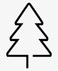 Silhouettes of evergreen trees made of snowflakes, curved lines, spirals, arrows, dots, halftone patterns and abstract shapes. Tree Silhouette Christmas Tree Svg Free Hd Png Download Vhv