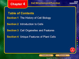 Most organisms are multicellular and have cells that are specialised to do a particular job. Chapter 4 Table Of Contents Section 1 The History Of Cell Biology Ppt Video Online Download