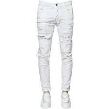 Black And White Jeans Mens Dsquared2 Men 16cm Skater Destroyed Cotton Denim Jeans 540 Liked On Polyvore Featuring Men S Fashion M White Jeans Men Denim Jeans Men Mens Fashion Jeans
