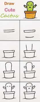 Comment dessiner un bonbon kawaii kiwi dessin youtube. Tuto Dessin Cactus Kawaii Facile Hartist Fr