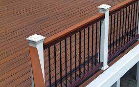 Featuring a reinforced capstock that repels fading, stains, and scratches, pvc deck boards from top brands such as fiberon and deckorators decking, is the ultimate choice in durability for your outdoor. Trex Composite Products Composite Railing Vs Vinyl