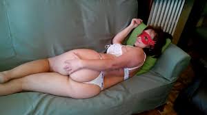 Blowjob in bra and Cum on face Mom And Step Son