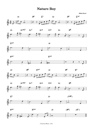 Nature Boy Trumpet Bb Saxophone Sheet Music Keyboard Sheet Music Sheet Music