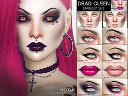 How to do drag queen makeup right? Pralinesims Drag Queen Makeup Set