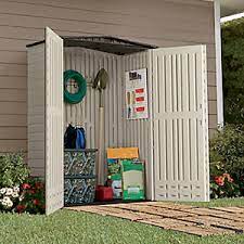 This shed size is great for hanging hand tools, push. Amazon Com Rubbermaid Storage Shed 5x2 Feet Sandalwood Onyx Roof Weather Resistant Outdoor Garden Storage Shed For Backyard Garden Tool Storage Lawn Garage Organizer Sandstone Rubbermaid Roughneck Shed Garden Outdoor