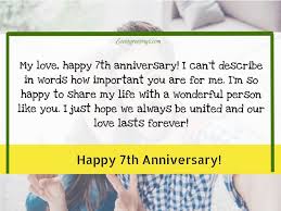 Happy birthday wishes for daughter in hindi. 15 Awesome 7 Year Wedding Anniversary Quotes Events Greetings