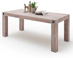 Wussten sie, dass ein tisch einen größeren einfluss auf die wohnatmosphäre hat als viele denken? Esstisch Leeds Eiche Gekalkt Massiv 220 Cm