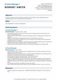 Maintains organized set of detailed records and files to document financial transactions. It Asset Manager Resume Samples Qwikresume