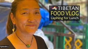 Having Tibetan Lunch with Laphing (not Laughing 😀)