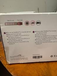 Flash and go hair remover device