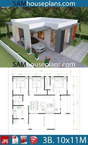 House Plans 10x11 With 3 Bedrooms House Plans Free Downloads House Construction Plan Beautiful House Plans Bungalow House Design
