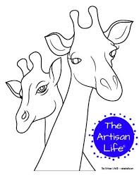 Maybe you would like to learn more about one of these? Free Printable Giraffe Outlines Templates The Artisan Life