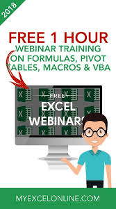 Free Excel Online Training Courses Myexcelonline Online Training Courses Excel Tutorials Microsoft Excel Tutorial