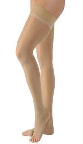 Jobst Ultrasheer Compression Support Thigh High 20 30mmhg W Silicone Dot Band Open Toe Small Black Thigh Highs Compression Stockings Thighs