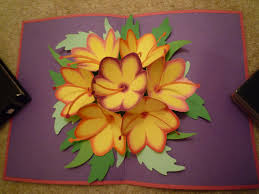 Also cut part of the flower petal (cut along the line and see the video if you need more help). Seven Flower Pop Up Card