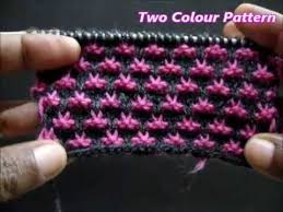 easy knitting pattern two colour hindi इज ब नय ई प टर न द र ग म youtube baby knitting patterns orgu motifleri orgu egitimleri