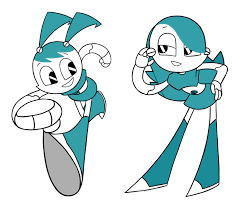 Two Jennys My Life As A Teenage Robot Teenage Robot Robot Girl Comic Art Girls