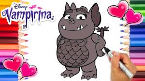 Demi is a significant member of the hauntley family, and they ensure that they don't. Vampirina Coloring Book Gregoria Vampirina Coloring Page Learn To Draw And Color Gregoria Youtube