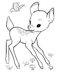 Cookie Cutter Fawn Coloring Books Coloring Pages Coloring Pictures