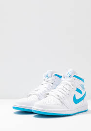 5.0 out of 5 stars 1. Jordan Air 1 Mid Sneaker High White Dark Powder Blue Weiss Zalando De