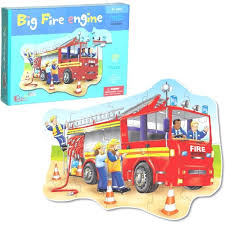In this game you have to create pictures of real fire trucks from a lot of individual mixed parts of the whole picture. Buy Tu Sun 6980918094329 Big Fire Engine Shaped Floor Puzzle Online In Uae Sharaf Dg