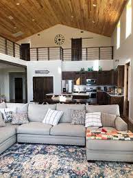 A pole barn or a cattle barn is a barn that is essentially a roof extended over a series of poles. Brookhaven Barndominium Simple And Spacious 40x60 Pole Barn Conversion To Barndominium Barn House Interior House Interior Barn Interior