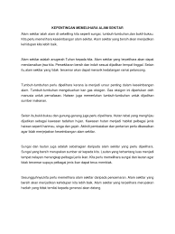 Contoh karangan bm tahun 5. Kepentingan Memelihara Alam Sekitar