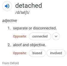 In some cases you can use separate instead an adjective opposite, when nearby words: Opposite Word Of Detached Force And Hind Please Tell The Answer Brainly In